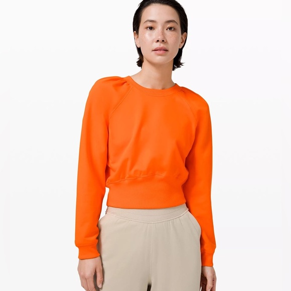 lululemon athletica Orange Sweater - Picture 1 of 8